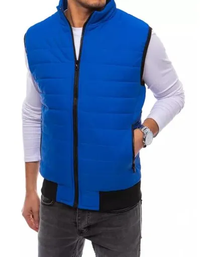 Pánská prošívaná vesta MILA modrá