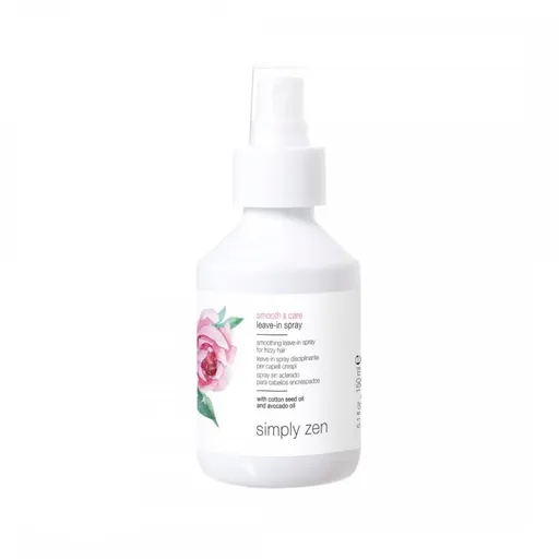 Simply Zen Bezoplachový sprej pro nepoddajné a krepaté vlasy Smooth & Care (Leave-In Spray) 150 ml