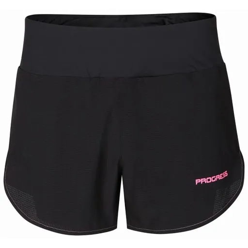 PROGRESS FORTUNA Dámské běžecké šortky 2v1, černá, velikost