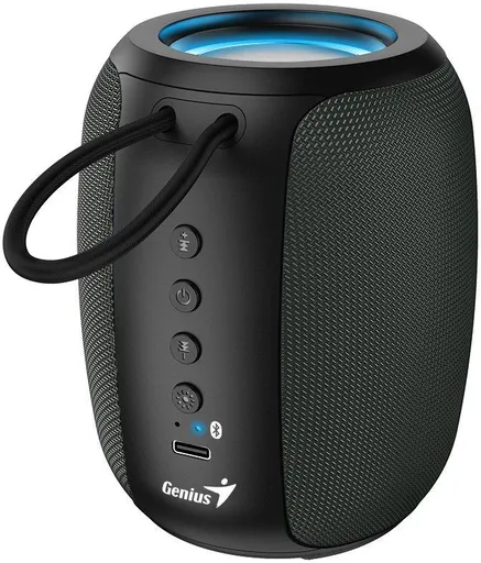 Genius SP-915BT Reproduktor, bezdrátový, Bluetooth, 5W, LED podsv.,USB-C,výdrž až 6 hod.,mikrofon, podpora Copilot,šedo-černá