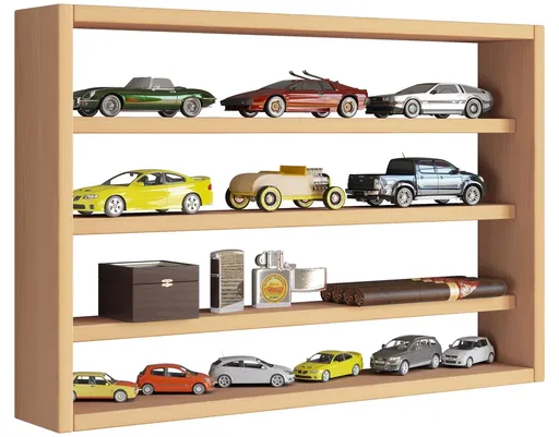 VCM Nástěnná police Osado M, buk