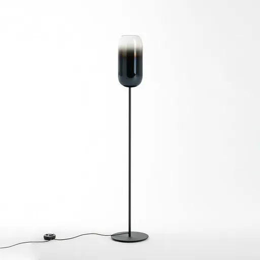 Artemide Gople stojací lampa - černá / modrá 1410350A