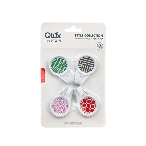 QLUX Plastové háčky 4ks