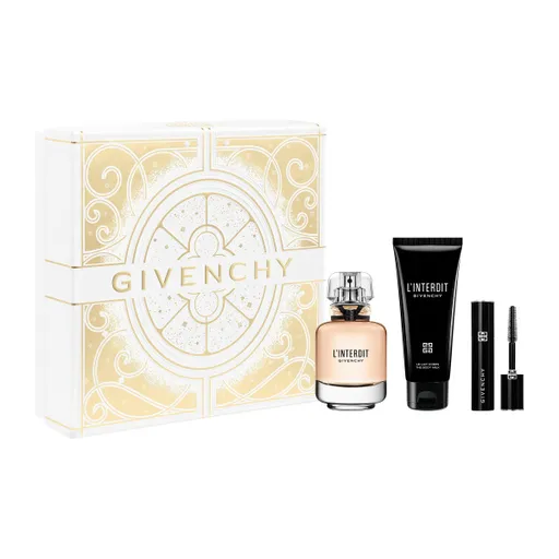 Givenchy L'INTERDIT dárková sada (EDP 50 ml + tělové mléko 75 ml + řasenka)