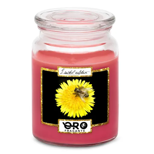 Svíčka Včela na pampelišce (Vůně svíčky: Višně v čokoládě)