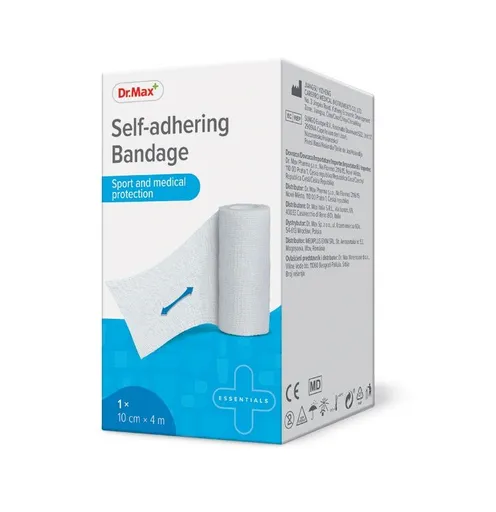 Dr. Max Self-adhering Bandage 10 cm x 4 m samofixační obinadlo 1 ks