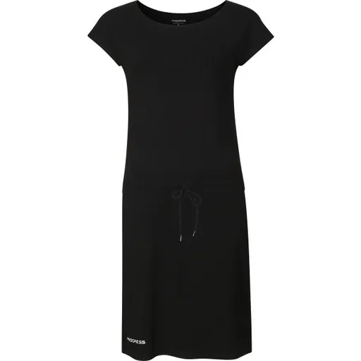 PROGRESS MARTINA II Dámské sportovní šaty s bambusem, černá, velikost