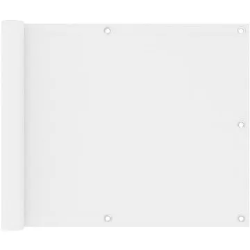 Balkónová zástěna bílá 75×400 cm oxfordská látka 134889 (134889)