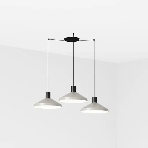 FARO KOMBO 400 závěsné svítidlo, šedá, 3L