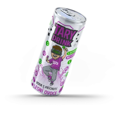 Tary Drink perlivá voda s příchutí lesní ovoce - 0,25l