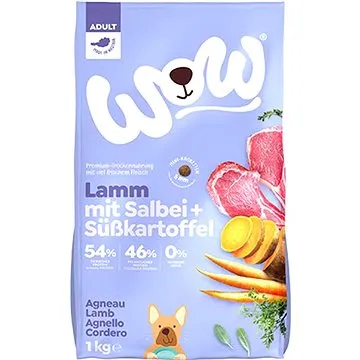 WOW Jehněčí Adult 1kg Minis (RD-WDA1000LA)