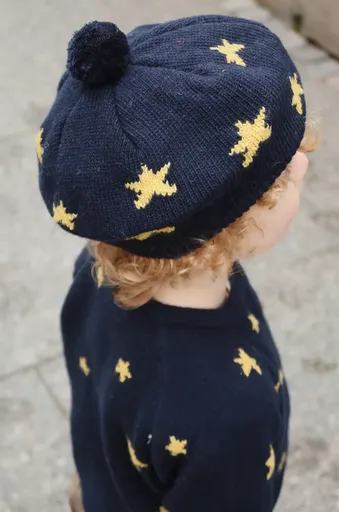 Dětský baret s příměsí vlny Konges Sløjd BELOU KNIT BERET