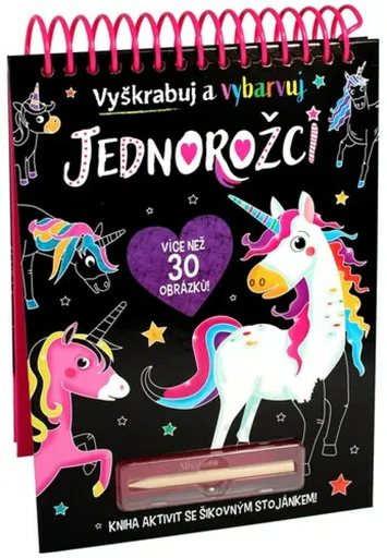 Jednorožci - Vyškrabuj a vybarvuj - kolektiv autorů