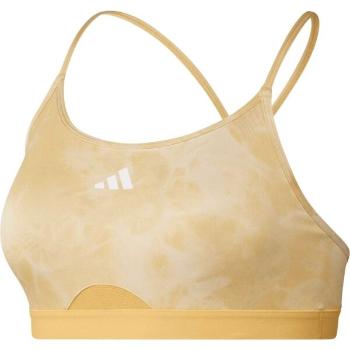 adidas AEROREACT TRAINING ESSENTIALS FLOWER-PRINT BRA Dámská sportovní podprsenka, žlutá, velikost