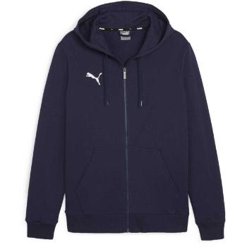 Puma TEAMGOAL CASUALS HOODED Pánská mikina, tmavě modrá, velikost