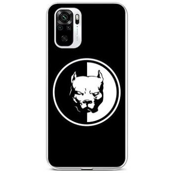 TopQ Xiaomi Redmi Note 10 silikon Černobílý pitbull 59610 (Sun-59610)