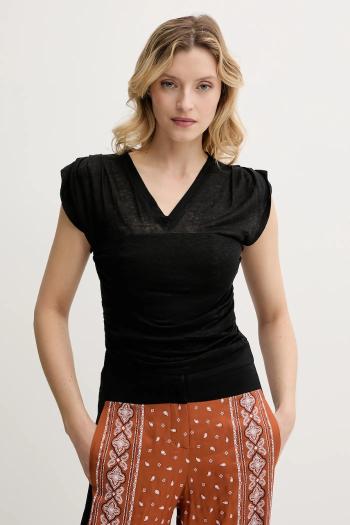 Pinko vászon felső fekete, sima, 104985 A2GF