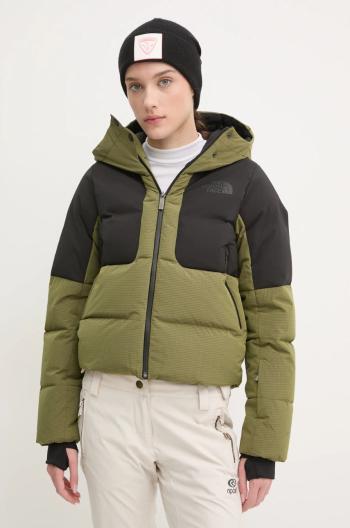 Péřová lyžařská bunda The North Face Cold Spell zelená barva, NF0A87WTPIB1