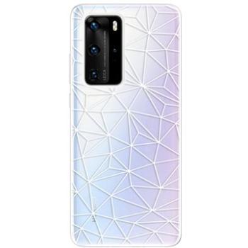 iSaprio Abstract Triangles 03 - white pro Huawei P40 Pro (trian03w-TPU3_P40pro)