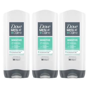 Dove Men+Care Tusfürdő Sensitive 3x400ml