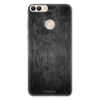 Odolné silikonové pouzdro iSaprio - Black Wood 13 - Huawei P Smart