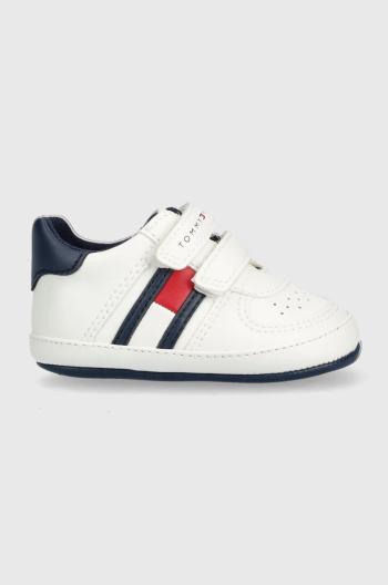 Dětské sneakers boty Tommy Hilfiger bílá barva