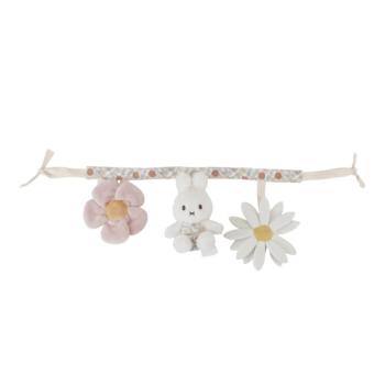 Little Dutch Stroller Activity Chain Miffy Vintage Flowers kontrastní závěsná hračka 1 ks