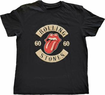 The Rolling Stones Tričko Sixty Biker Tongue Unisex Black L