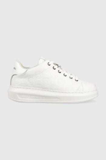 Kožené sneakers boty Karl Lagerfeld KAPRI KC bílá barva, KL62523F