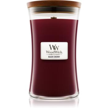 Woodwick Black Cherry vonná svíčka s dřevěným knotem 609.5 g