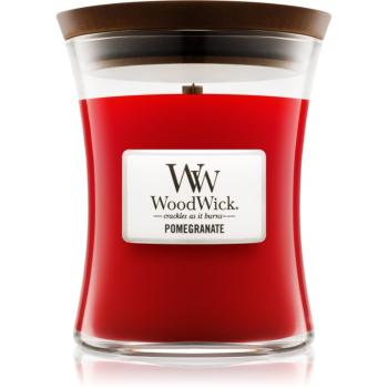 Woodwick Pomegranate vonná svíčka s dřevěným knotem 275 g