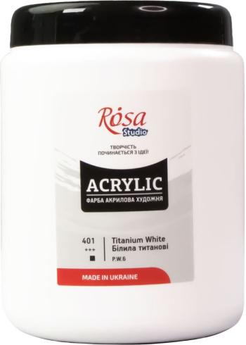 Rosa 322001401 Akrylová barva Titanium White 1000 ml 1 ks