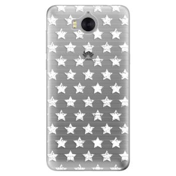 Odolné silikonové pouzdro iSaprio - Stars Pattern - white - Huawei Y5 2017 / Y6 2017