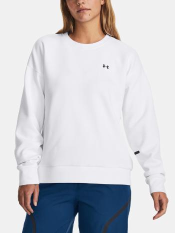 Under Armour Unstoppable Flc Crew Mikina Bílá