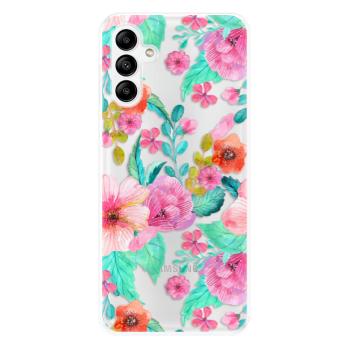 Odolné silikonové pouzdro iSaprio - Flower Pattern 01 - Samsung Galaxy A04s