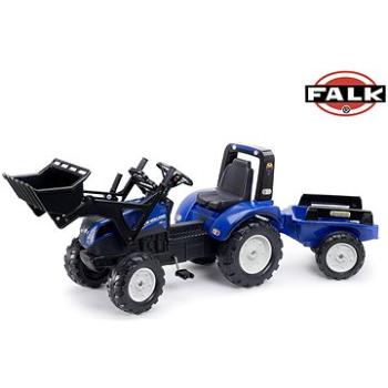 Falk Šlapací traktor 3090M New Holland T8 s nakladačem a vlečkou (3016203090134)