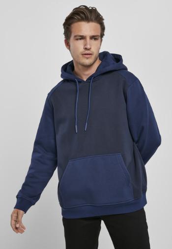 Urban Classics 2-Tone Fake Raglan Hoody midnightnavy/darkblue - L