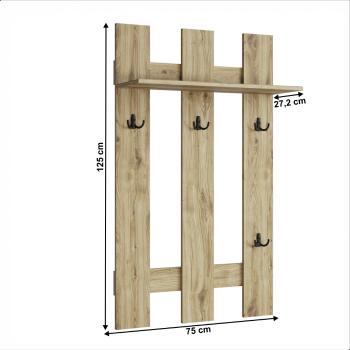 Věšákový panel DORSI Tempo Kondela 75 cm