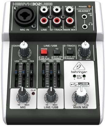 Behringer XENYX 302 USB Analogový mixpult