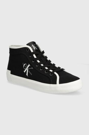 Kecky Calvin Klein Jeans SKATER VULCANIZED HIGH CS ML MR dámské, černá barva, YW0YW01454