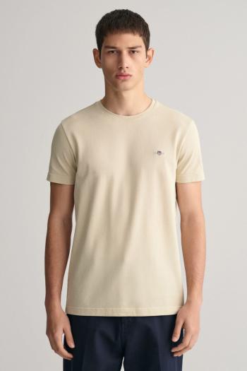 TRIČKO GANT SLIM PIQUE SS T-SHIRT SILKY BEIGE