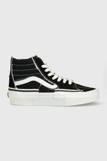 Kecky Vans SK8-Hi Reconstruct černá barva, VN0005UK6BT1, VN0005UK6BT1-DKGRN