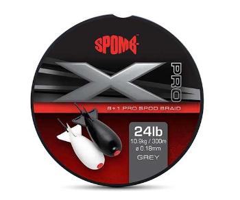 Spomb splétaná šňůra x pro braid grey 0,18 mm 300 m