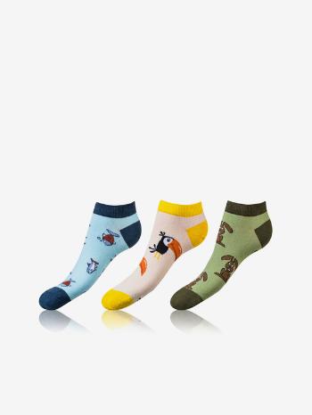 Bellinda CRAZY IN-SHOE SOCKS Zokni 3 pár Kék