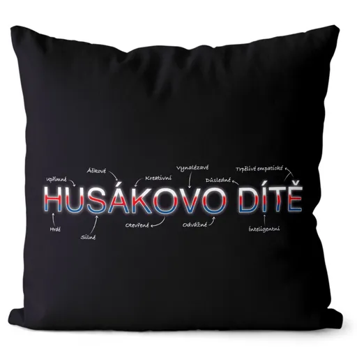 Polštář Husákovo dítě – vlastnosti (Velikost: 40 x 40 cm)