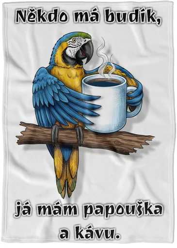 Deka Papoušek a káva (Podšití beránkem: NE)