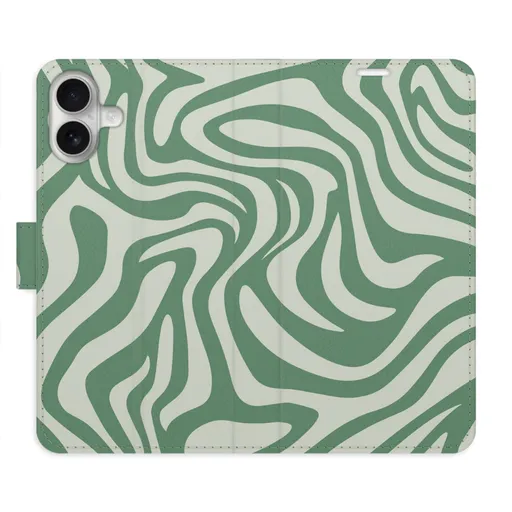 Flipové pouzdro iSaprio - Zebra Green 02 - iPhone 16 Plus