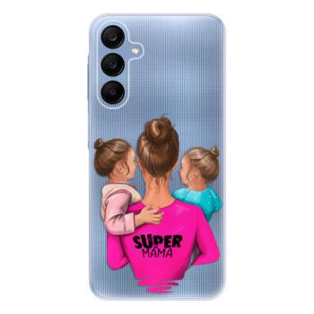 Odolné silikonové pouzdro iSaprio - Super Mama - Two Girls - Samsung Galaxy A25 5G