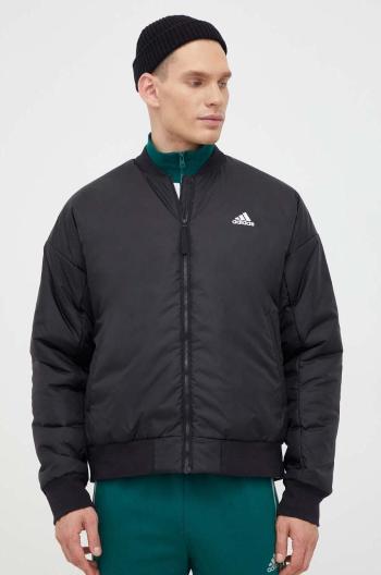 Bomber bunda adidas černá barva, přechodná, IK0526