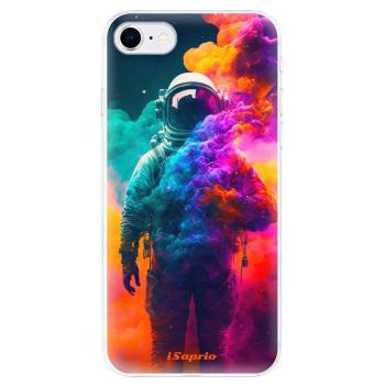 Odolné silikonové pouzdro iSaprio - Astronaut in Colors - iPhone SE 2020